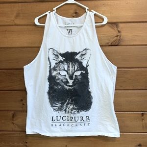 Blackcraft Cult Limited Run LUCIPURR White Tank